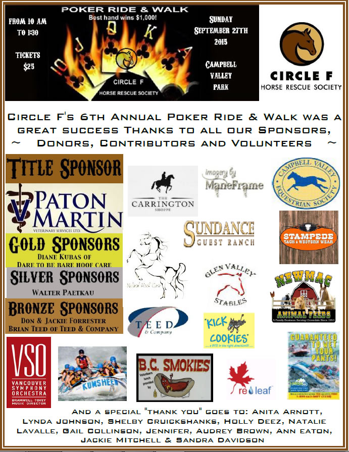 Poker Ride Sponsors